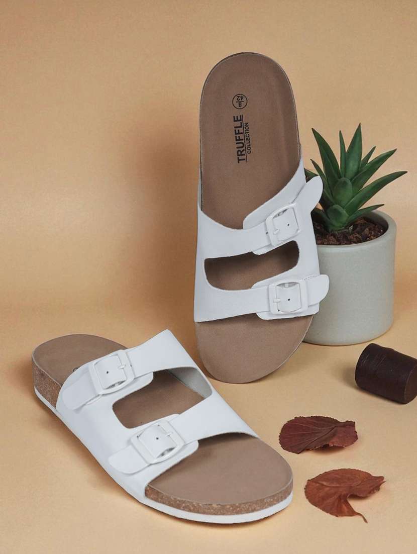 men solid slip on sandal - 22007767 -  Zoom Image - 0