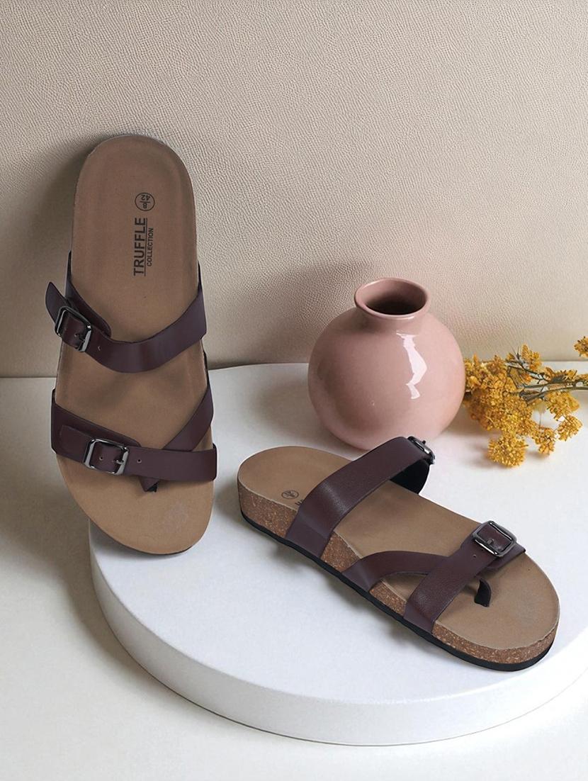 men solid toe separator sandal