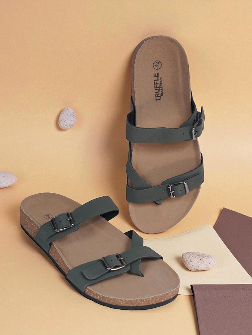 men solid toe separator sandal