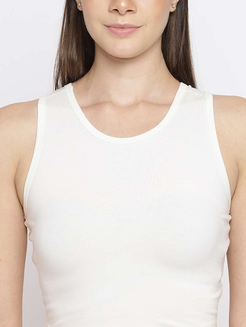 women solid sleeveless round neck camisole - 22007800 -  Standard Image - 5