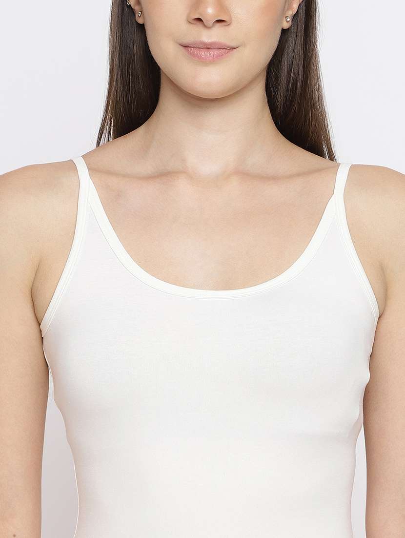 women pack of 2 solid shoulder strap camisole - 22007841 -  Standard Image - 5