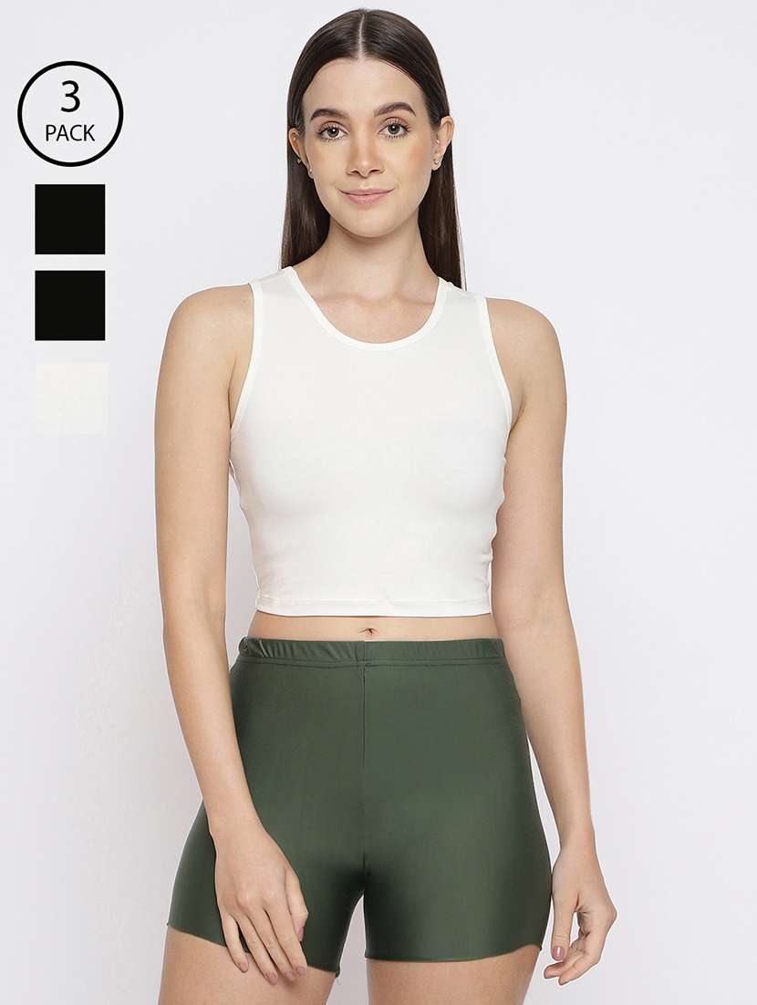 women pack of 3 solid camisole