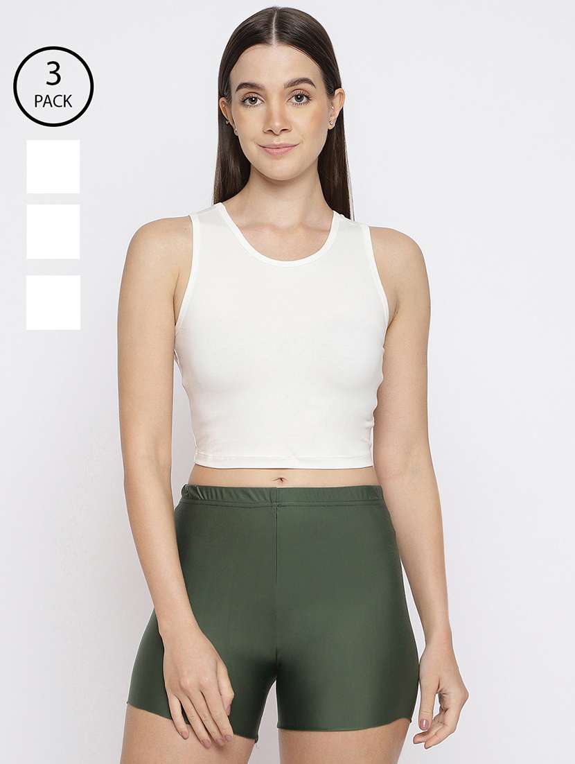 women pack of 3 solid camisole