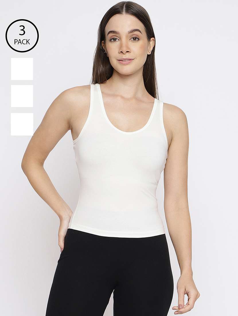 women pack of 3 solid camisole