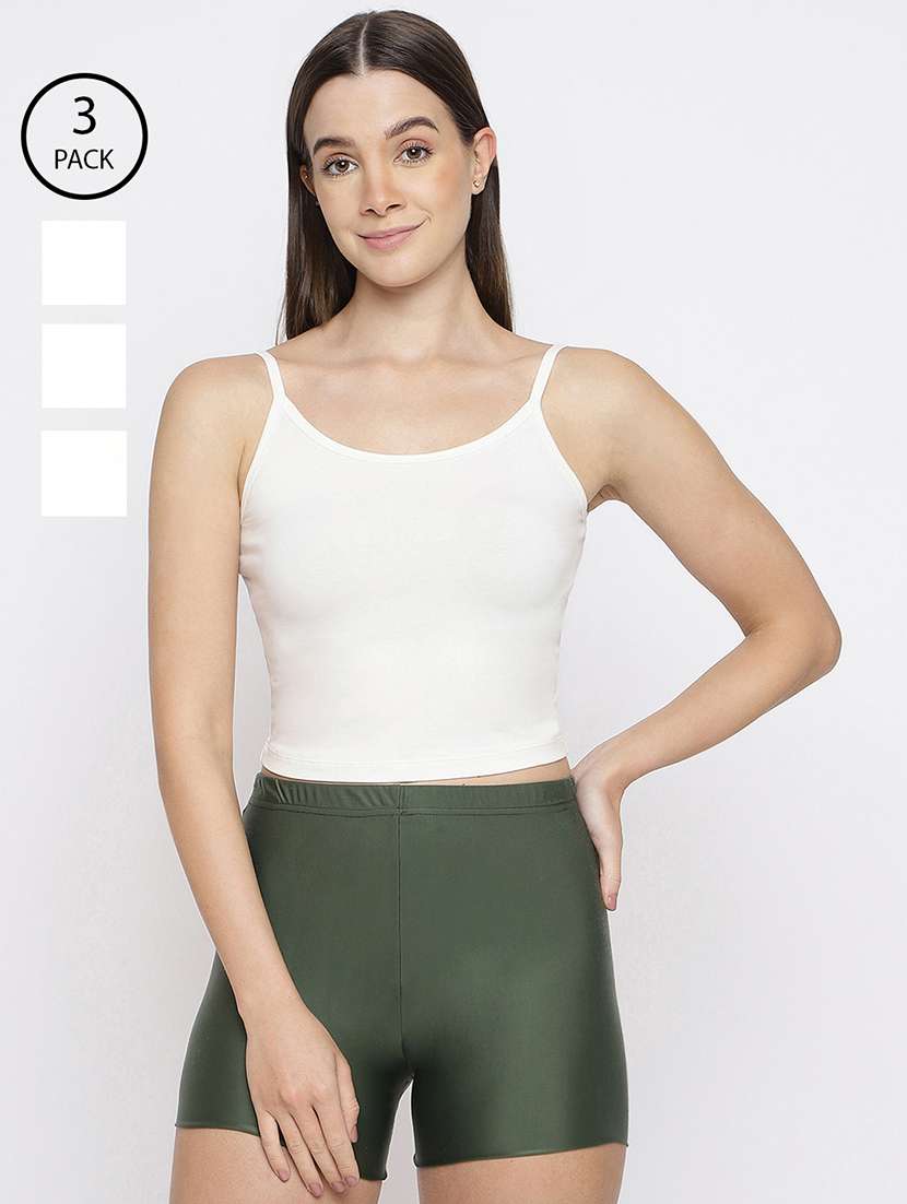 women pack of 3 solid camisole