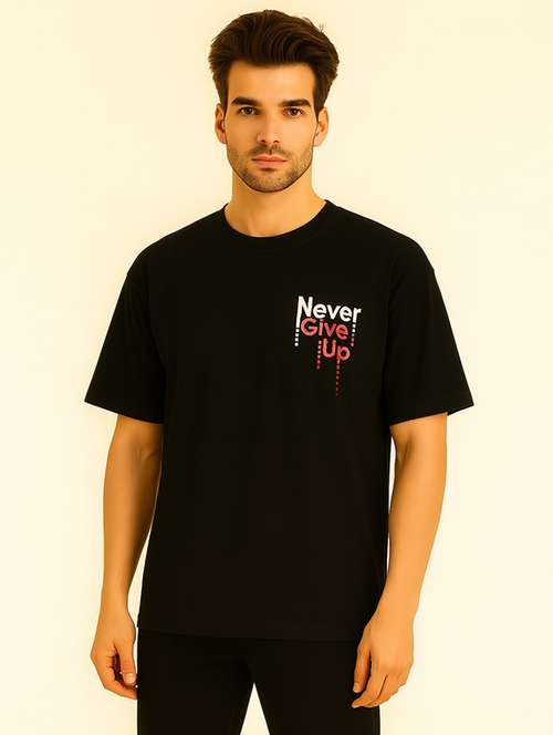 men printed short sleeve front & back print t-shirt - 22007875 -  Standard Image - 0