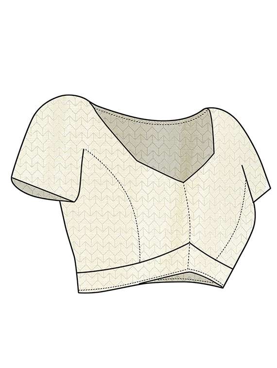 women ombre embellished saree with blouse - 22007882 - Standard Image - 5