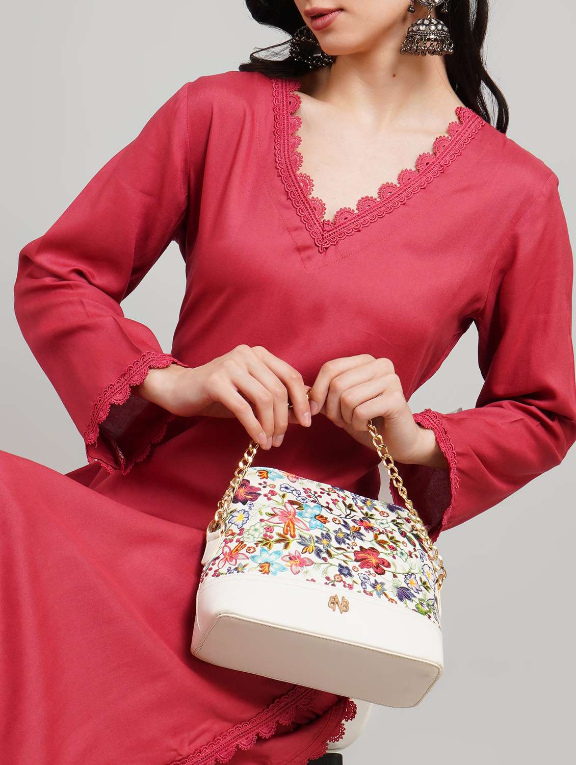 women solid long sleeve kurta pant set - 22007896 - Standard Image - 5