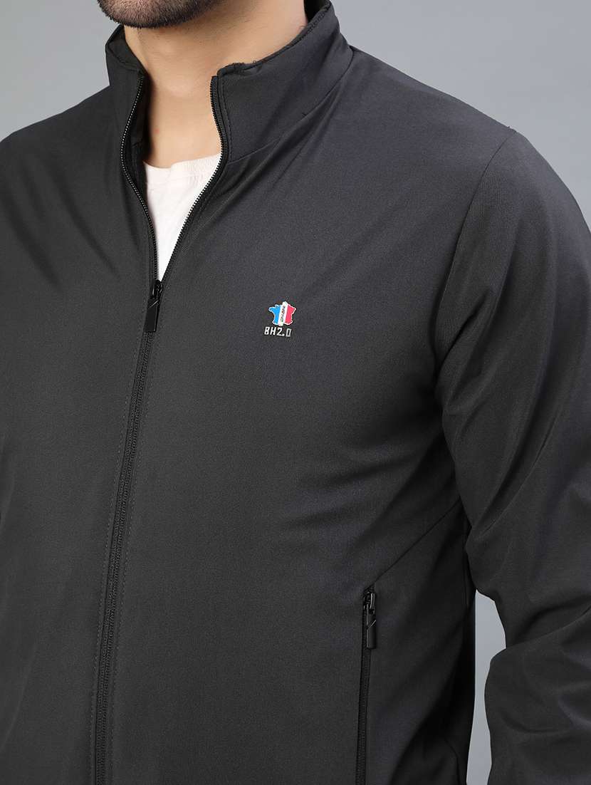 men solid long sleeve regualr fit casual jacket - 22007920 -  Standard Image - 3