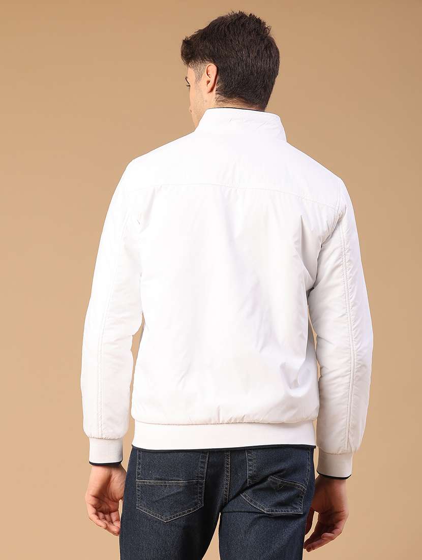 men solid long sleeve reversible bomber jacket - 22007958 -  Standard Image - 3