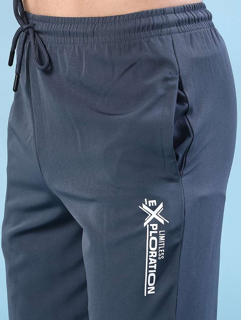 men solid mid rise ankle length track pant - 22007995 -  Standard Image - 5