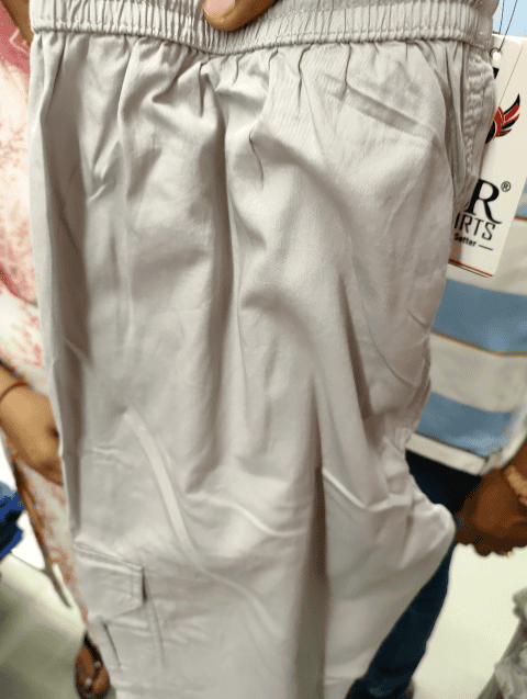 light grey twill shorts - 22008029 - Standard Image - 0
