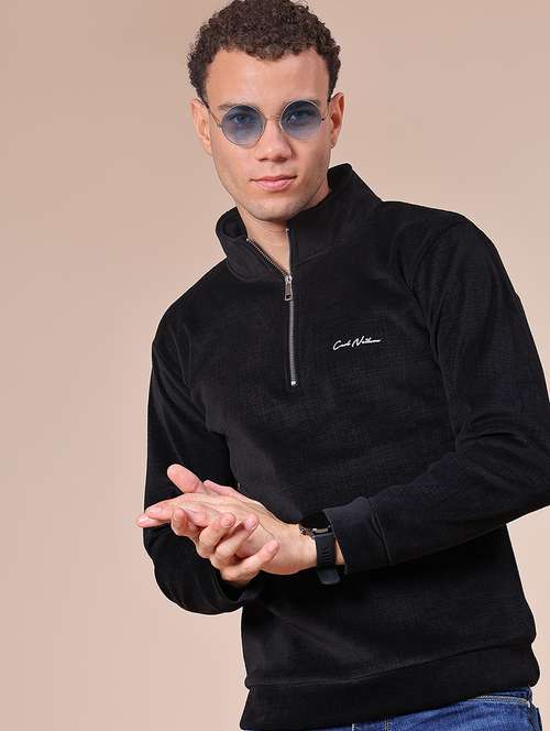 men solid long sleeve regular fit sweatshirt - 22008121 -  Standard Image - 0