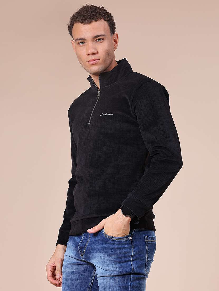 men solid long sleeve regular fit sweatshirt - 22008121 -  Standard Image - 5