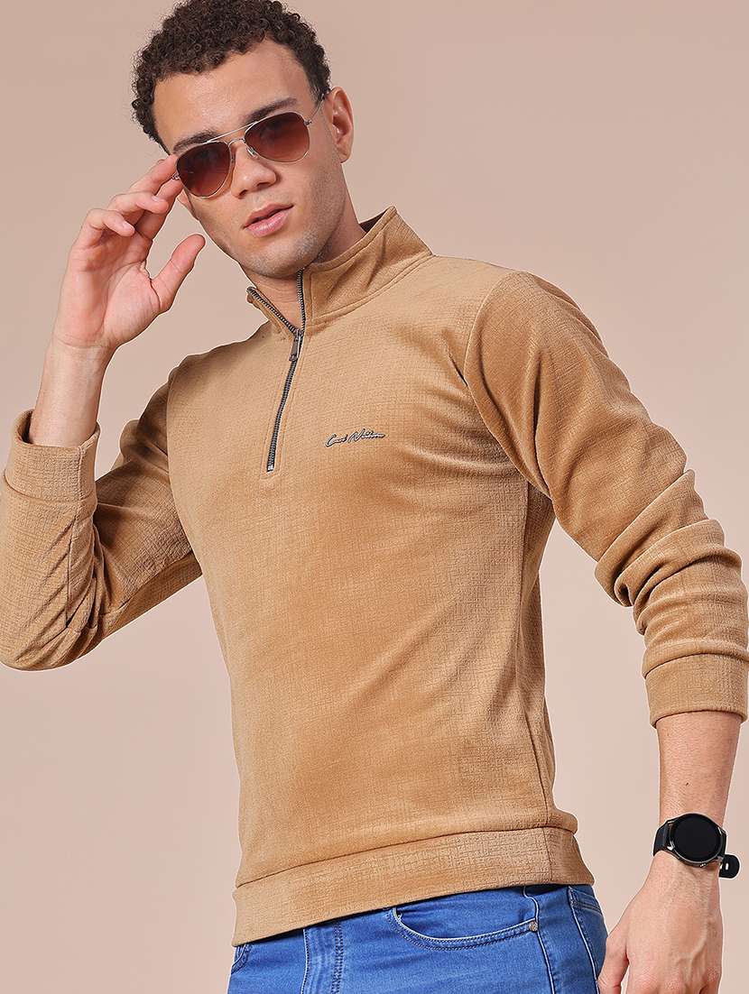 men solid long sleeve regular fit sweatshirt - 22008156 -  Zoom Image - 0