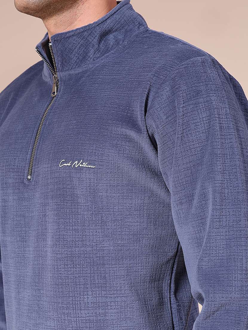 men solid long sleeve regular fit sweatshirt - 22008159 -  Standard Image - 3