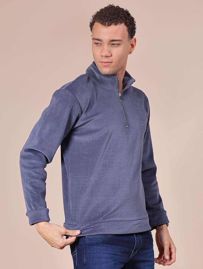 men solid long sleeve regular fit sweatshirt - 22008159 -  Standard Image - 5