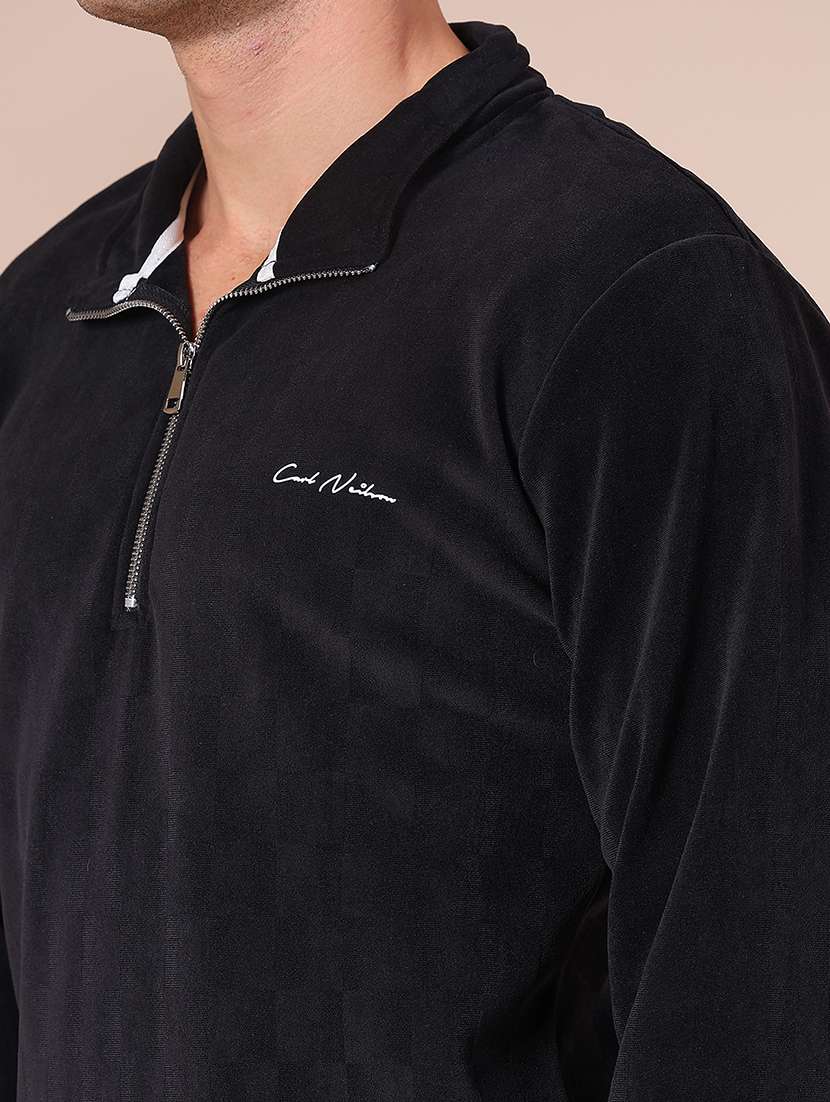 men self design long sleeve regular fit sweatshirt - 22008208 -  Standard Image - 3