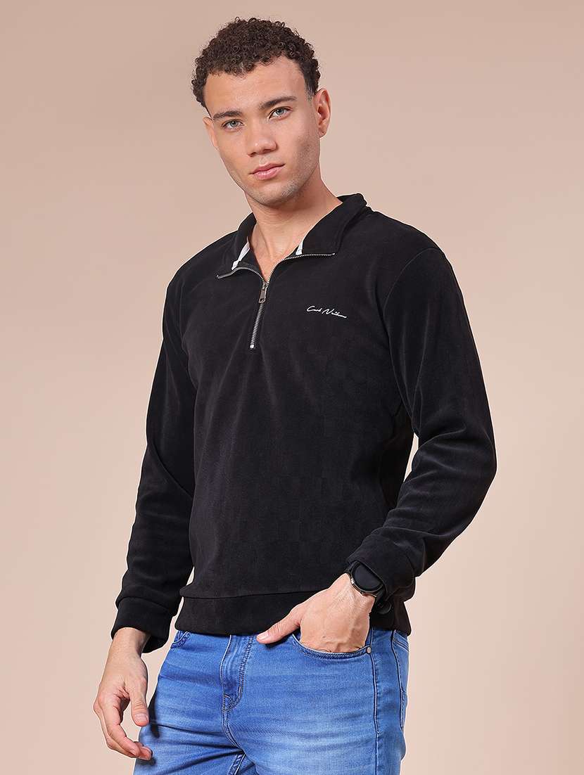 men self design long sleeve regular fit sweatshirt - 22008208 -  Standard Image - 5