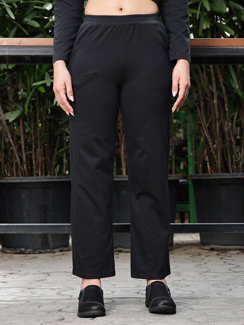 women typographic long sleeve top & trouser co-ord set - 22008308 - Standard Image - 5