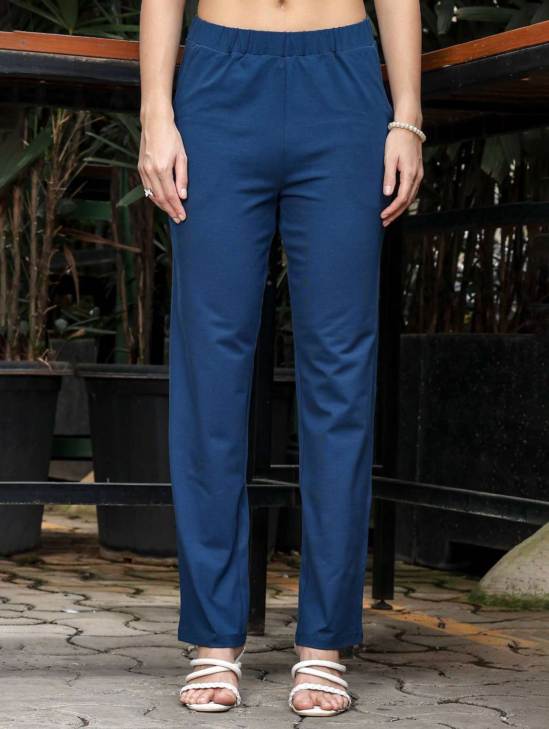 women printed short sleeve t-shirt & trouser co-ord set - 22008345 -  Standard Image - 5