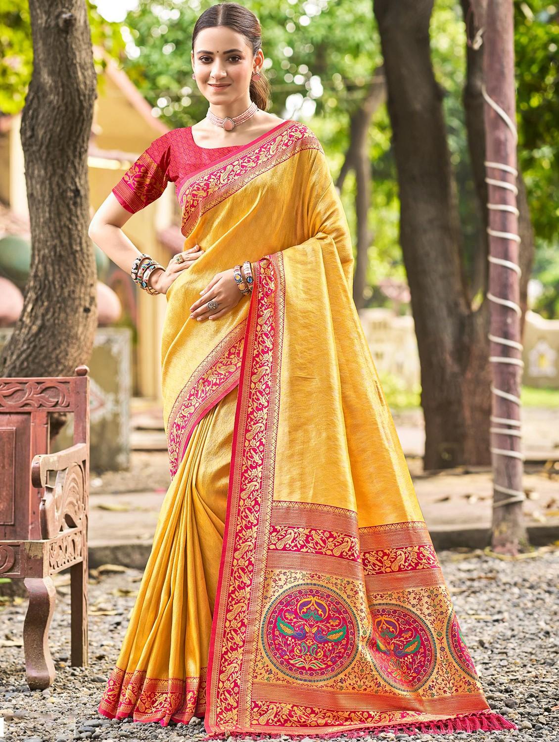 women self design kanjivaram saree with blouse - 22008715 -  Zoom Image - 0