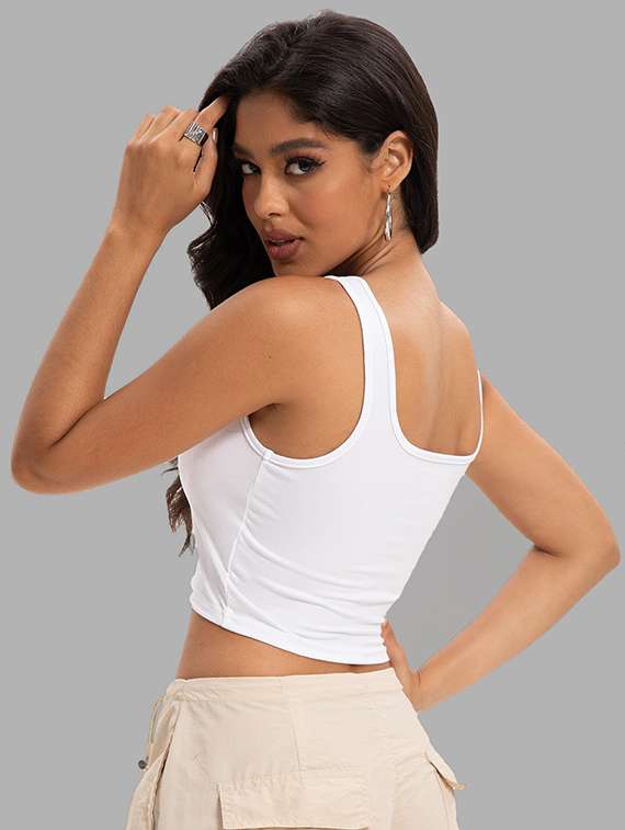 women pack of 2 solid square neck tank top - 22008757 -  Standard Image - 5