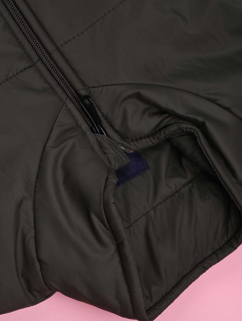 boys solid long sleeve quilted jacket - 22008813 -  Standard Image - 3