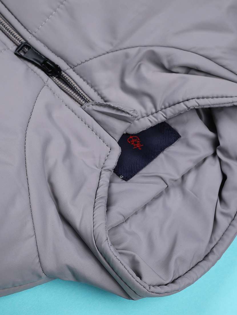 boys solid long sleeve quilted jacket - 22008814 -  Standard Image - 3