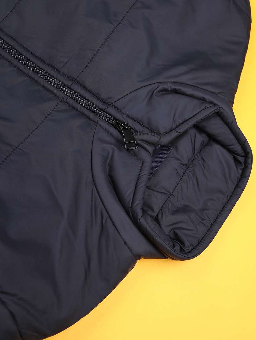 boys solid long sleeve quilted jacket - 22008815 -  Standard Image - 3