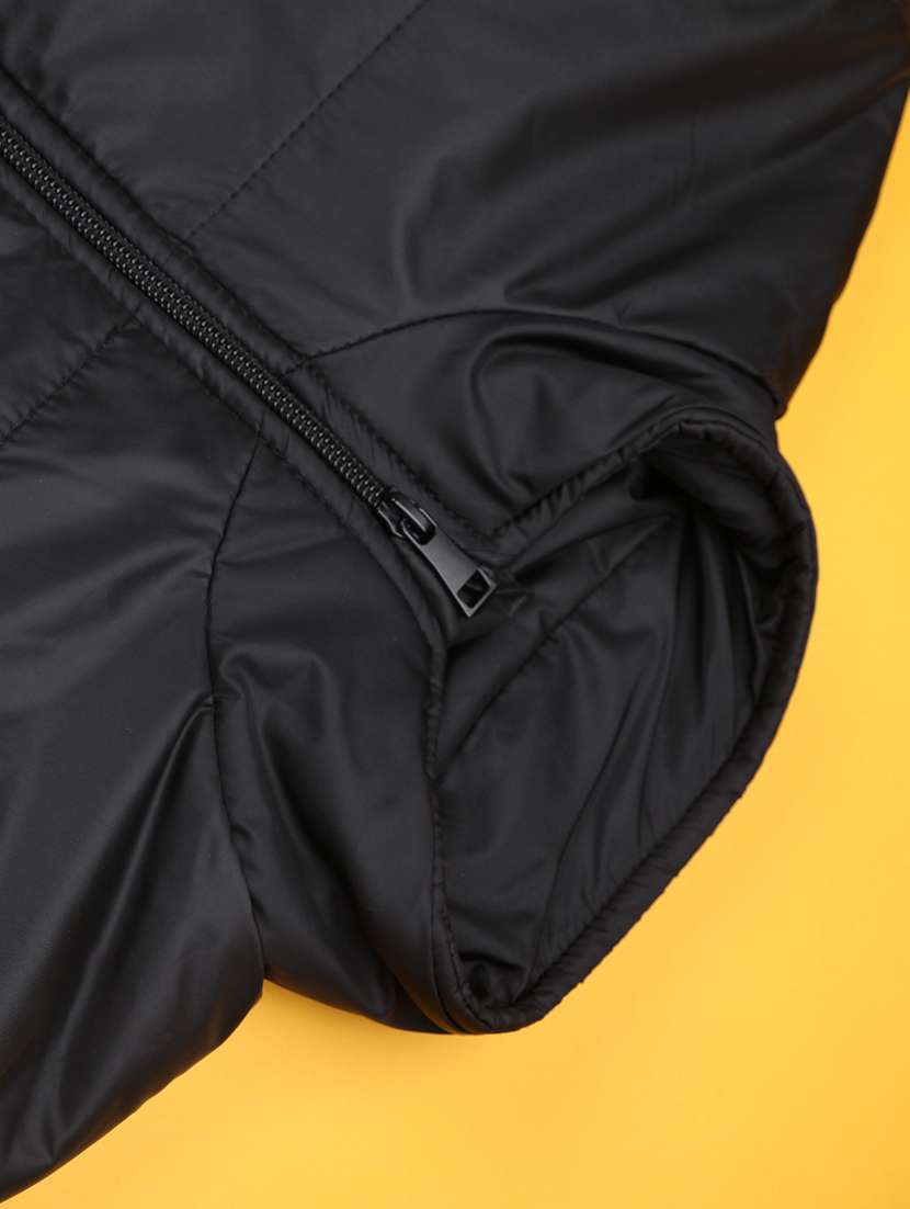 boys solid long sleeve quilted jacket - 22008816 -  Standard Image - 3