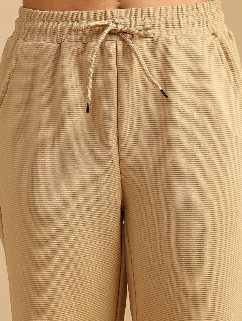 women solid mid rise relaxed fit track pant - 22008946 -  Standard Image - 5