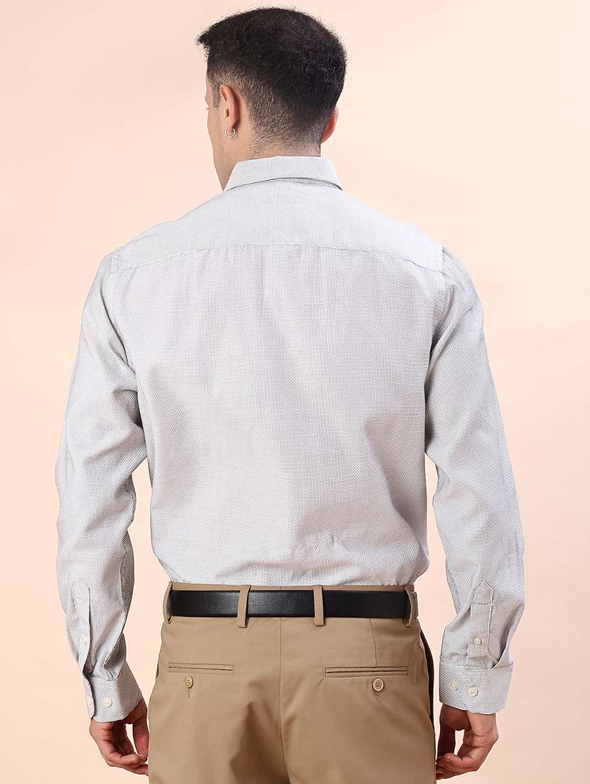 men printed collared long sleeve regular fit shirt - 22009035 -  Standard Image - 3