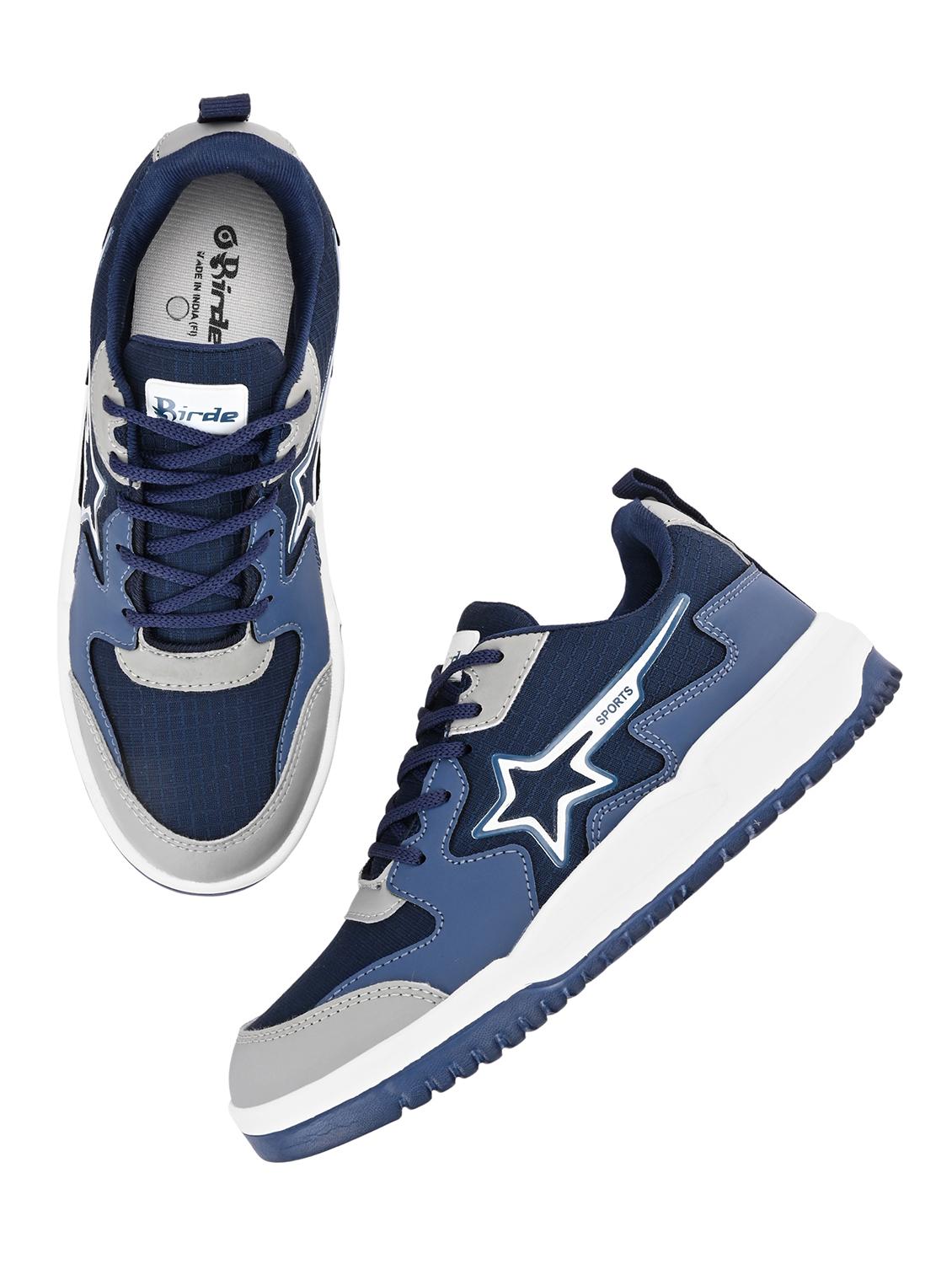 men blue lace up sneaker - 22009237 - Standard Image - 5