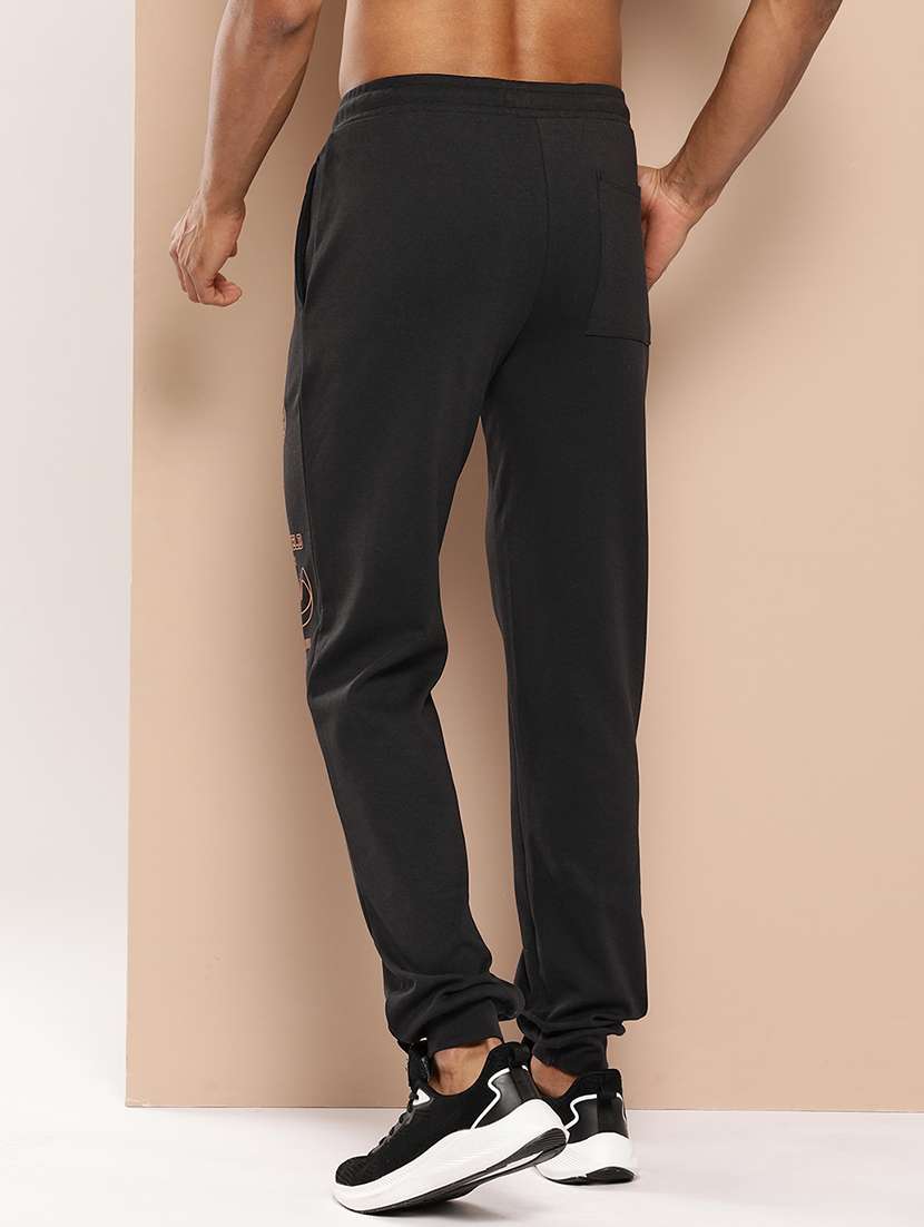 men placement print mid rise regular fit jogger - 22009263 - Standard Image - 3