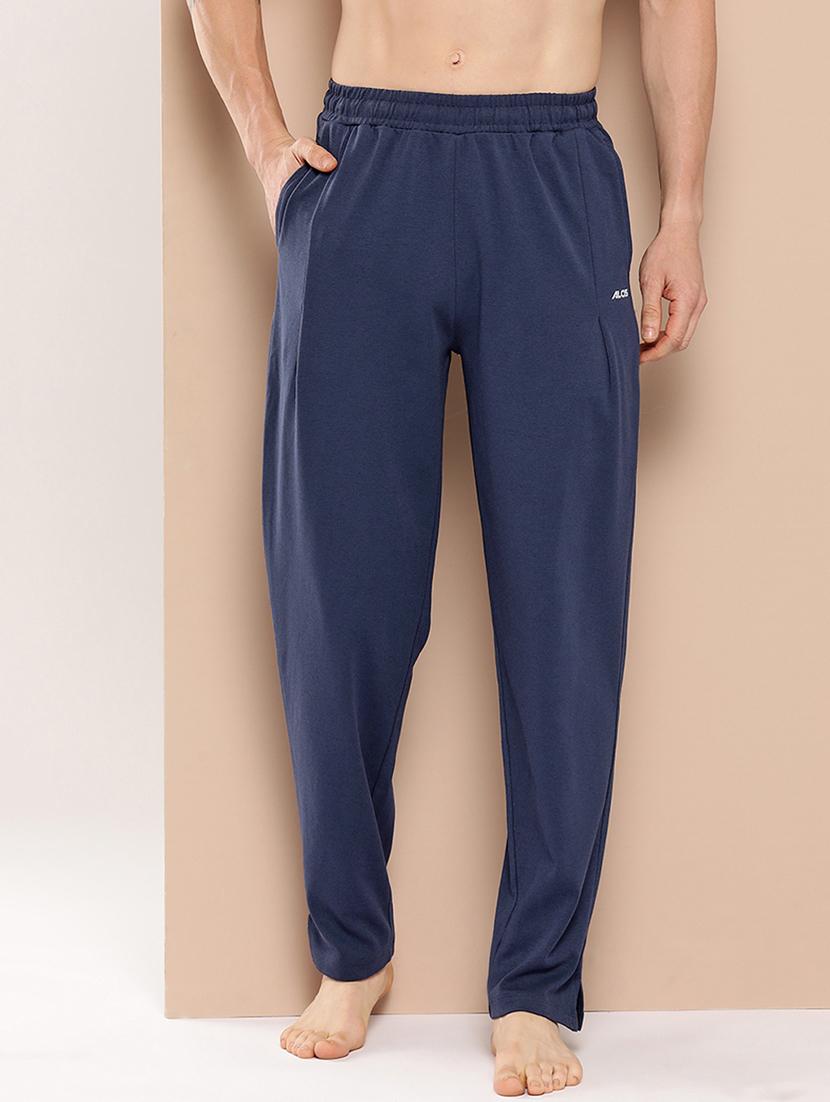 men solid regular fit full length track pant - 22009265 - Zoom Image - 0