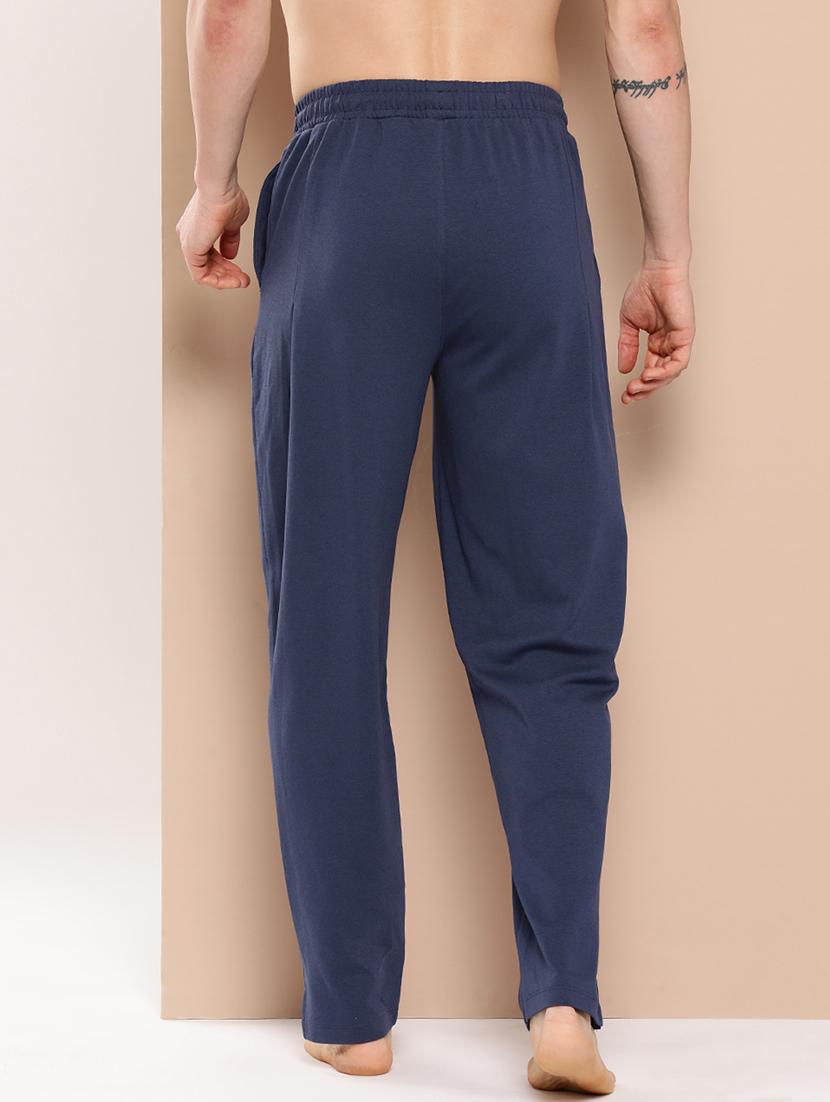 men solid regular fit full length track pant - 22009265 - Standard Image - 3