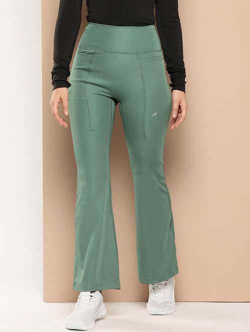 women solid high rise slim fit yoga pant  - 22009269 -  Standard Image - 0