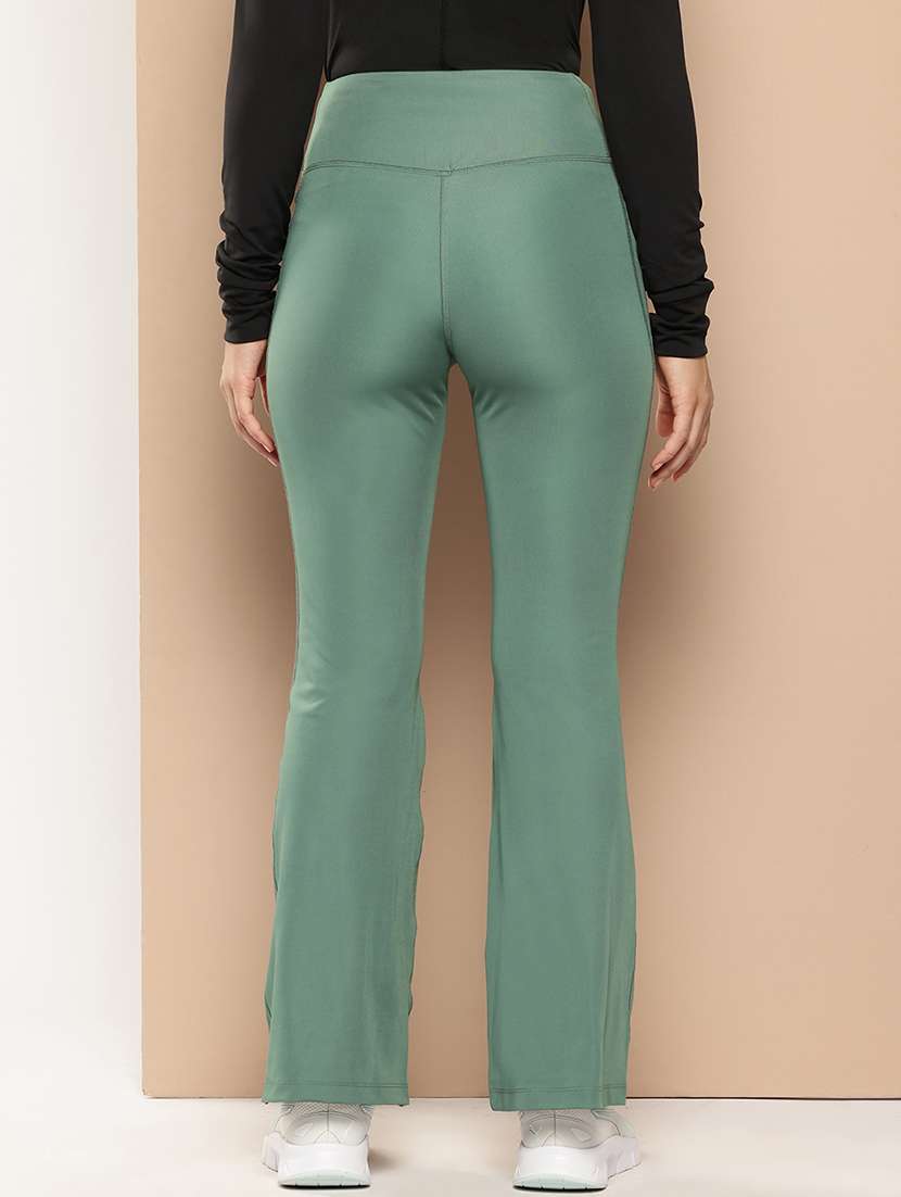 women solid high rise slim fit yoga pant  - 22009269 -  Standard Image - 3