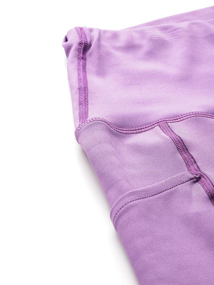 Women Solid High Rise Slim Fit Yoga Pant - 22009272 -  Standard Image - 5
