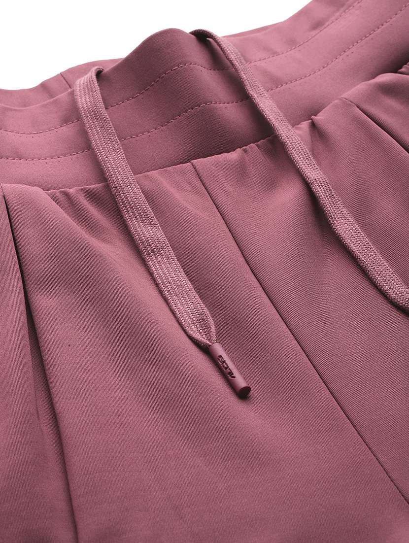 women solid mid rise regular fit track pant - 22009273 -  Standard Image - 5