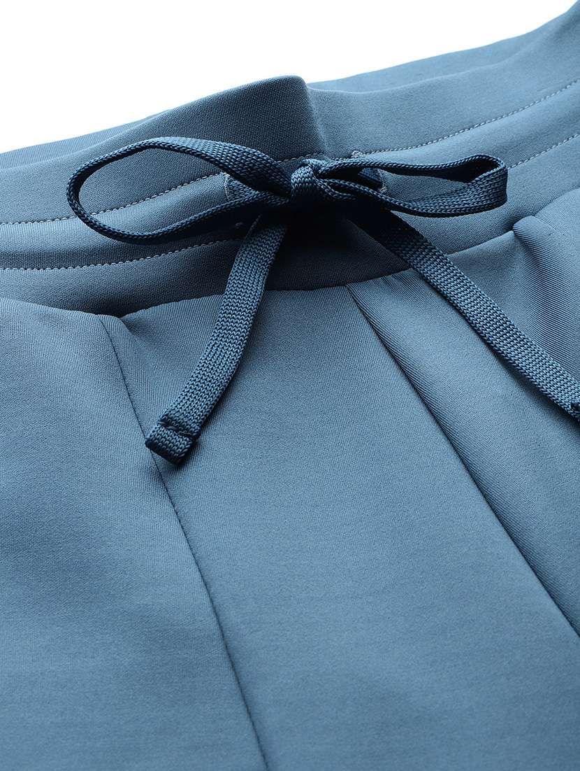 women solid mid rise regular fit track pant - 22009276 -  Standard Image - 5