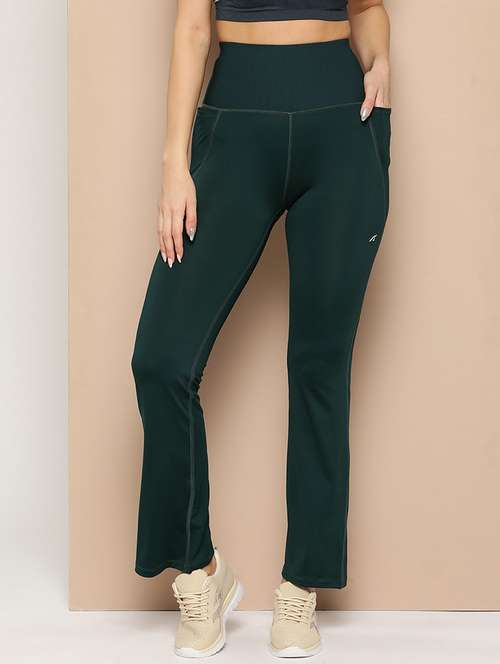 women solid high rise slim fit yoga pant  - 22009283 -  Standard Image - 0