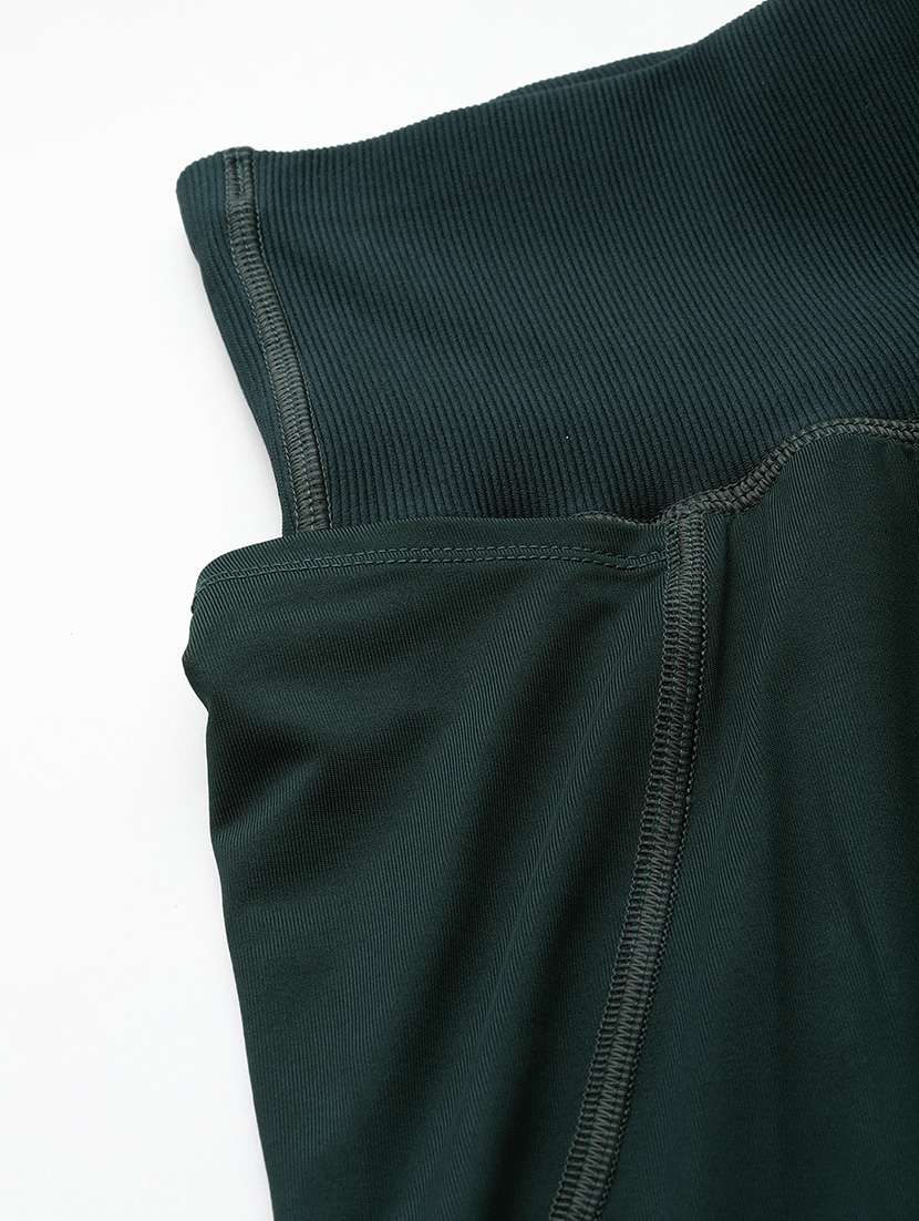 women solid high rise slim fit yoga pant  - 22009283 -  Standard Image - 5