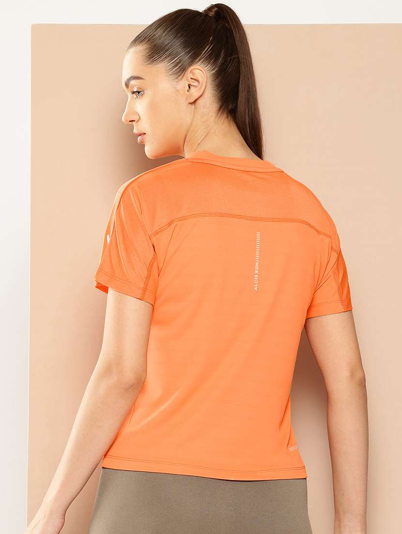 women solid short sleeve dry fit t-shirt - 22009285 -  Standard Image - 3