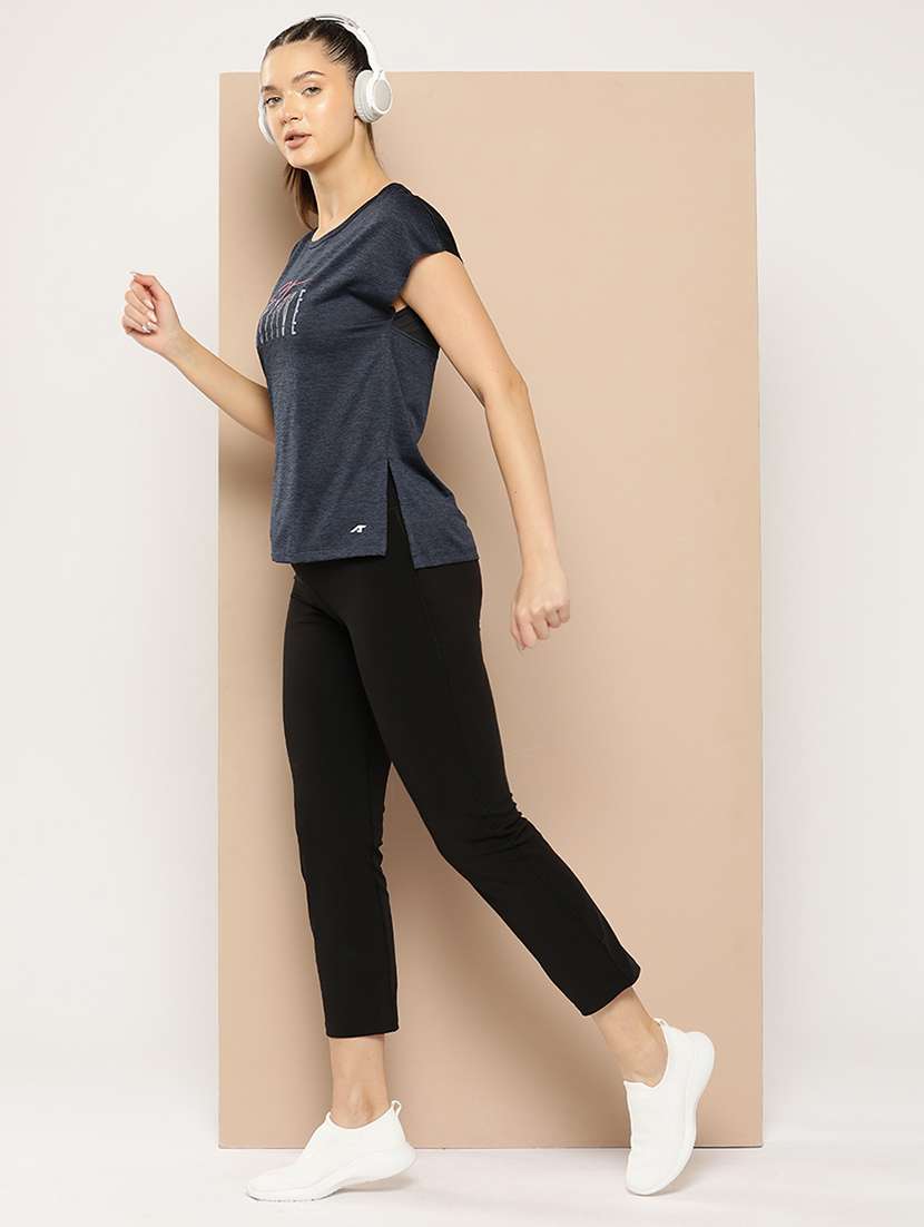 women typographic short sleeve dry fit t-shirt - 22009290 -  Standard Image - 3