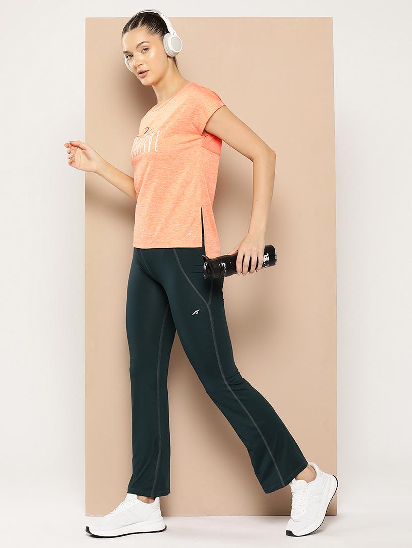 women typographic short sleeve dry fit t-shirt - 22009291 - Standard Image - 5