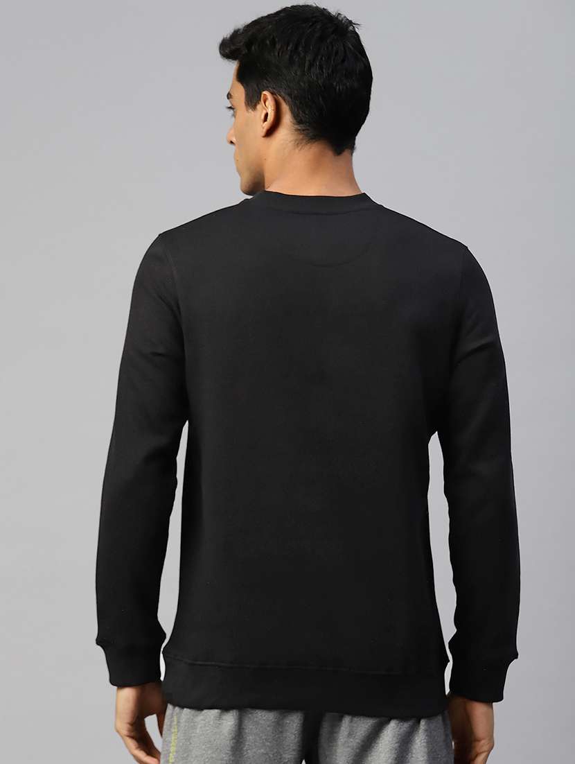 men solid long sleeve regular fit sweatshirt - 22009300 - Standard Image - 3