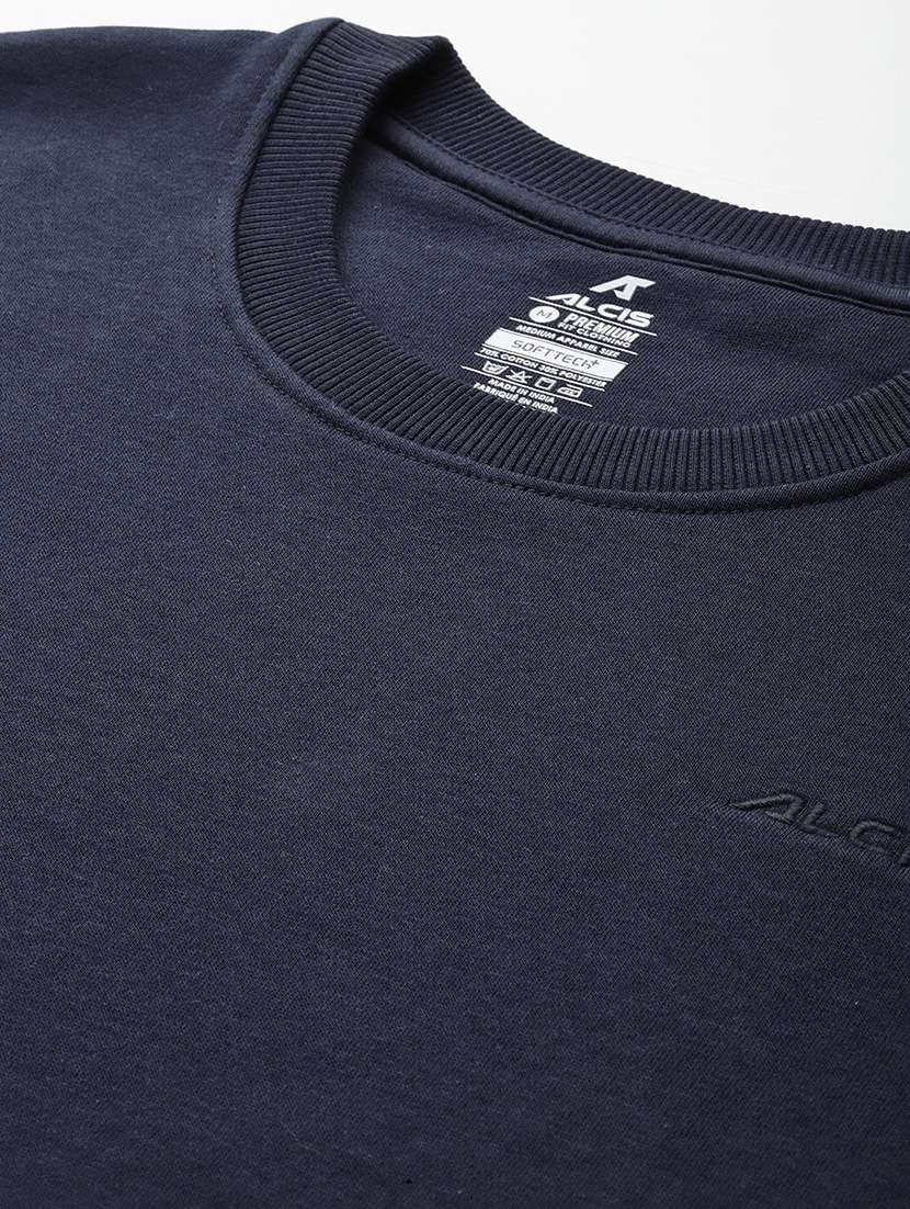 men solid long sleeve regular fit sweatshirt - 22009304 -  Standard Image - 3