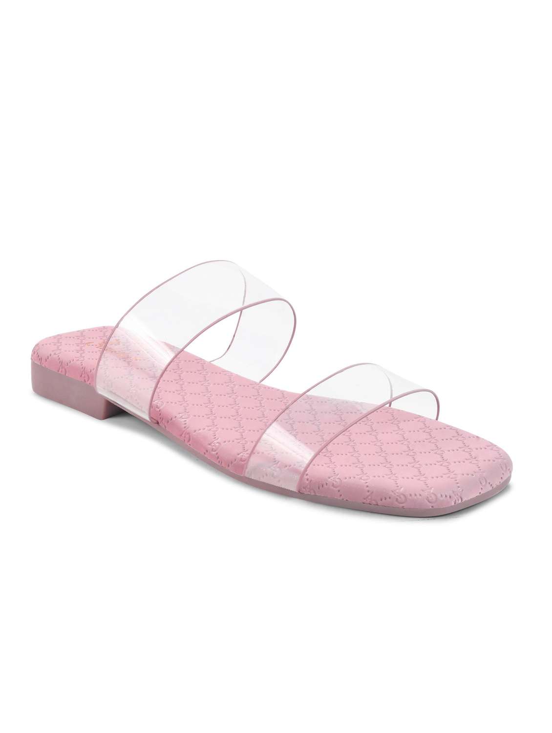 women slip on flat sandal